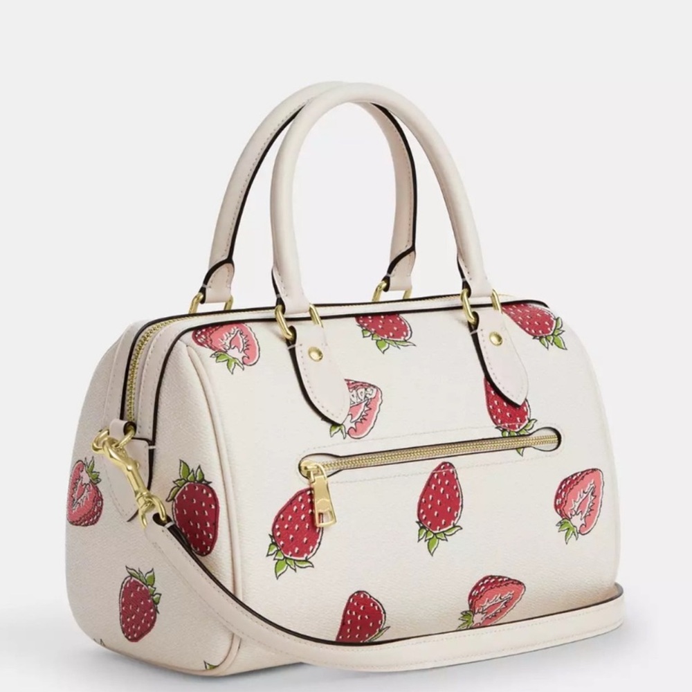 NWT Coach 🍓 Rowan Satchel Bag With Strawberry Print🍓
New, Without tag